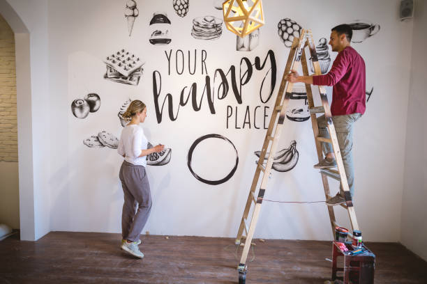 istock Artists take a breather and chat shortly 1160184316