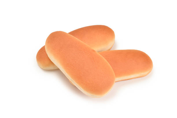 istock Hot dog bread isolated on white background. 1160187534