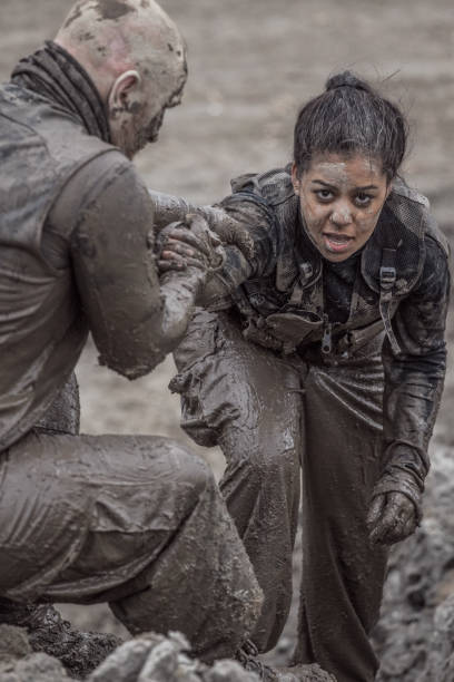 istock Military Mud Run Portrait 1160188745