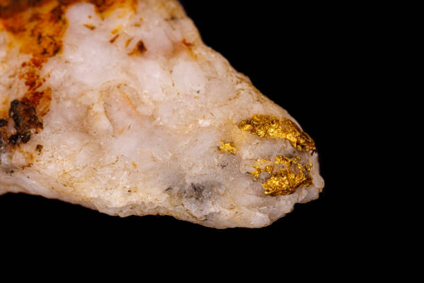 istock Macro stone opal mineral on a black background 1160189706