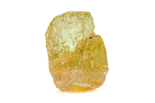 istock Macro stone Beryl mineral on white background 1160190050