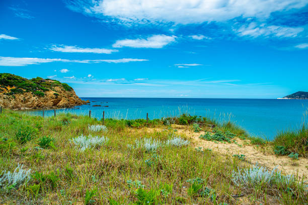 Image of the Greece island Skiathos beach in the sunny day