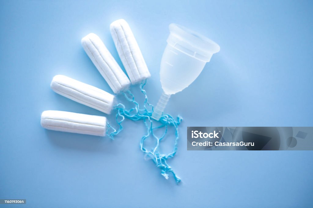 Menstrual Cup as an Alternative Solution to Tampons Alternative Lifestyle Stock Photo