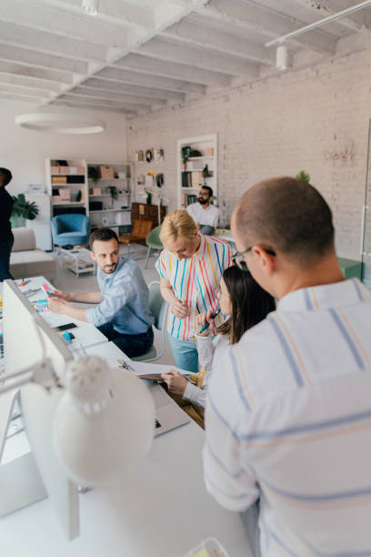 istock Busy day at the office 1160194252