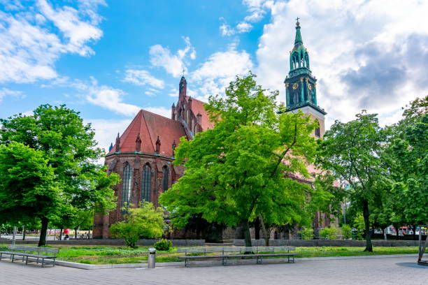 istock Saint Mary's church (St. Marienkirche) on Alexanderplatz square, Berlin, Germany 1160197362