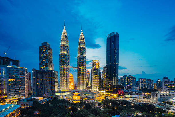 istock Kuala Lumpur Skyline with Petronas Towers at sunset 1160197755
