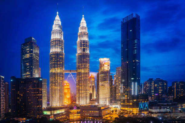 istock Kuala Lumpur Skyline with Petronas Towers at sunset 1160197767