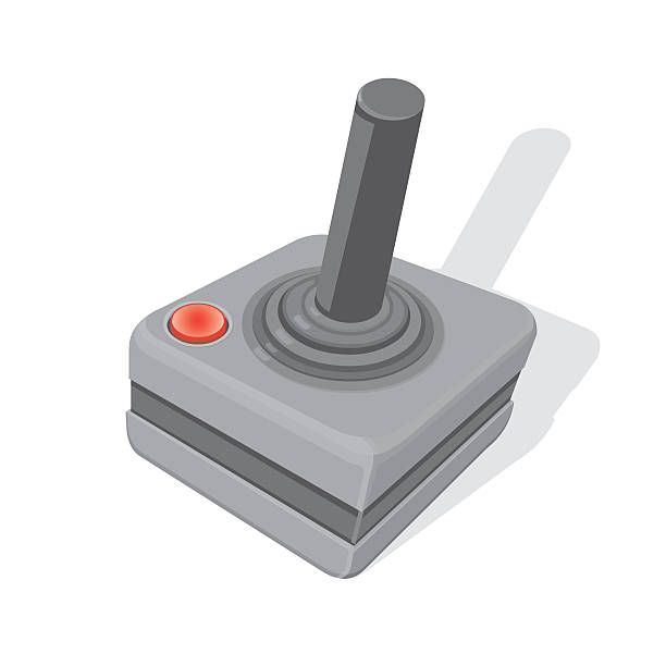 조이스틱 - retro revival video game joystick gamer stock illustrations