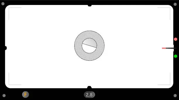 Vector illustration of lassic panoramic camera view finder, picture frame, with free space for your pics, vector