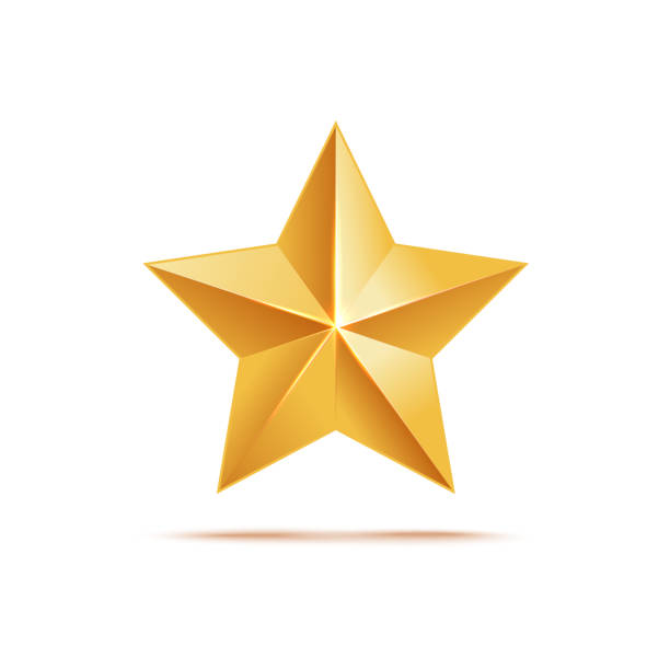 istock Golden star icon, award metallic symbol and sign. 1160210746