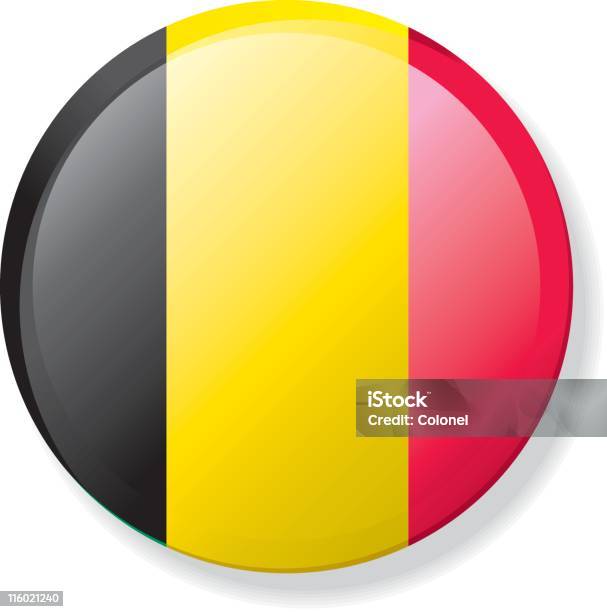 Flaga Klapa Przyciskbelgia - Stockowe grafiki wektorowe i więcej obrazów Belgia - Belgia, Flaga, Przycisk