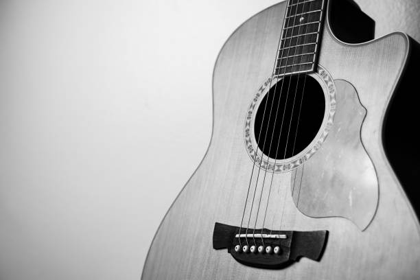 istock Acoustic guitar that is classic and beautiful 1160217709