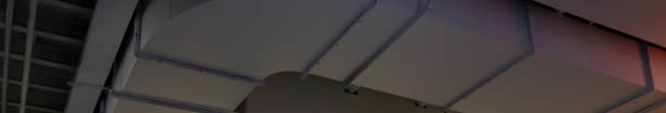 istock Heating, ventilation and air conditioning (HVAC) system duct exposed in apartment office restaurant building ceiling 1160220704