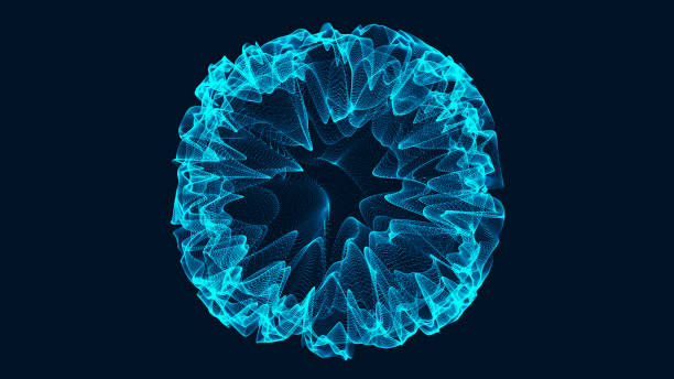 istock Tunnel or wormhole. Abstract sphere, consisting of points. Space-time portal. 3d rendering. 1160224249