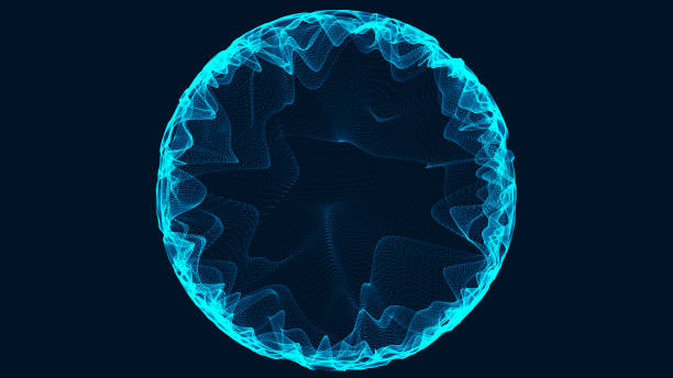istock Tunnel or wormhole. Abstract sphere, consisting of points. Space-time portal. 3d rendering. 1160224762
