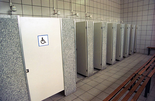 Bathroom prepared for wheel chair user