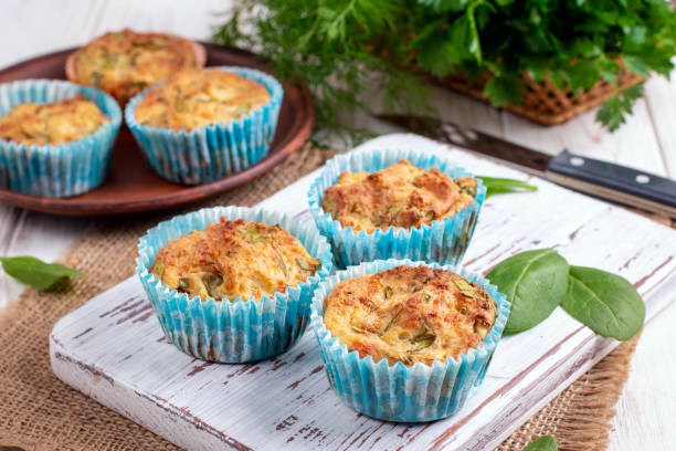 istock Savory muffins with feta cheese and spinach 1160227021