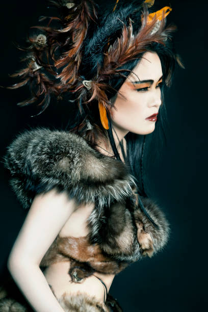 istock Feather and Fur Asian Beauty 1160228655