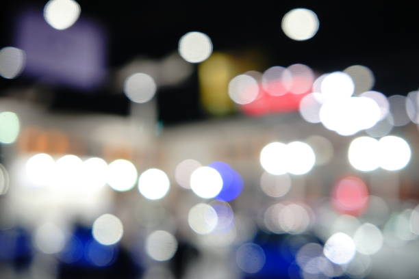istock Abstract circular bokeh background of night light 1160238806