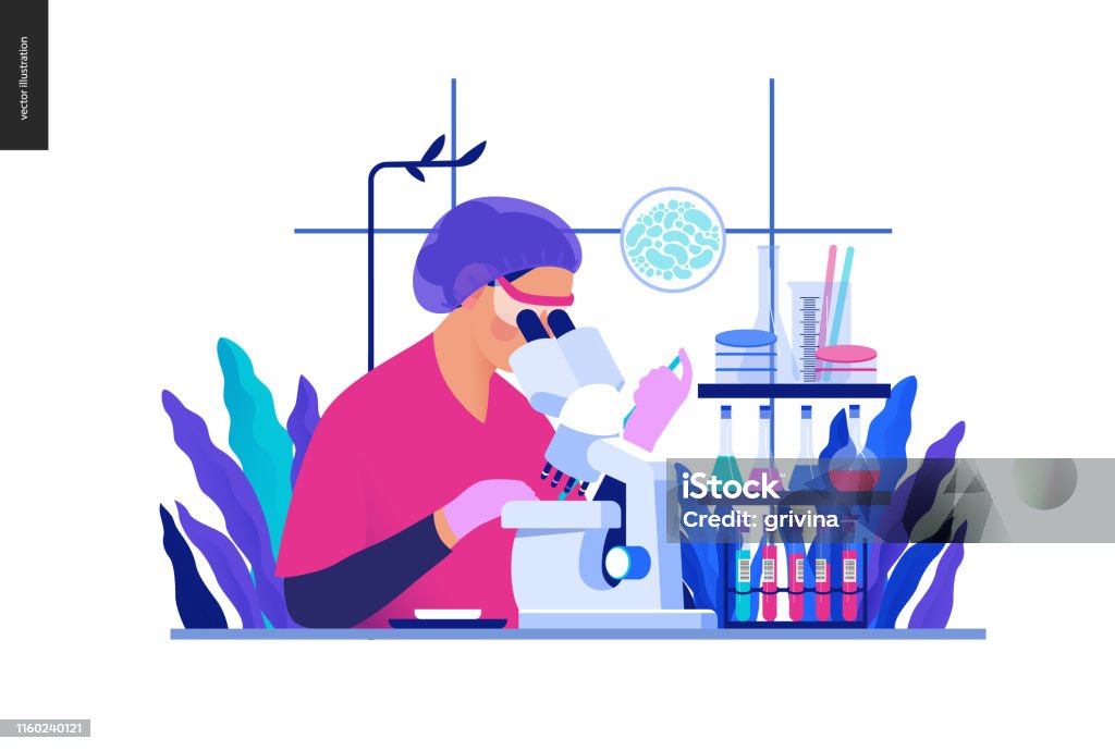 Medizinische Tests Blaue Illustration Chemische Laboranalyse Stock Vektor  Art und mehr Bilder von Labor - iStock