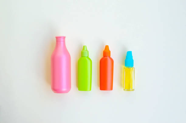 istock Multicolored beautiful containers for cosmetics care. 1160241471