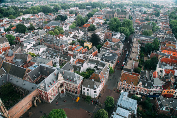 istock Utrecht city Netherlands aerial view cityscape 1160242599