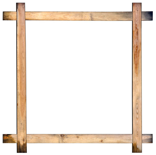 istock Wood frame or photo frame isolated on white background. 1160243292