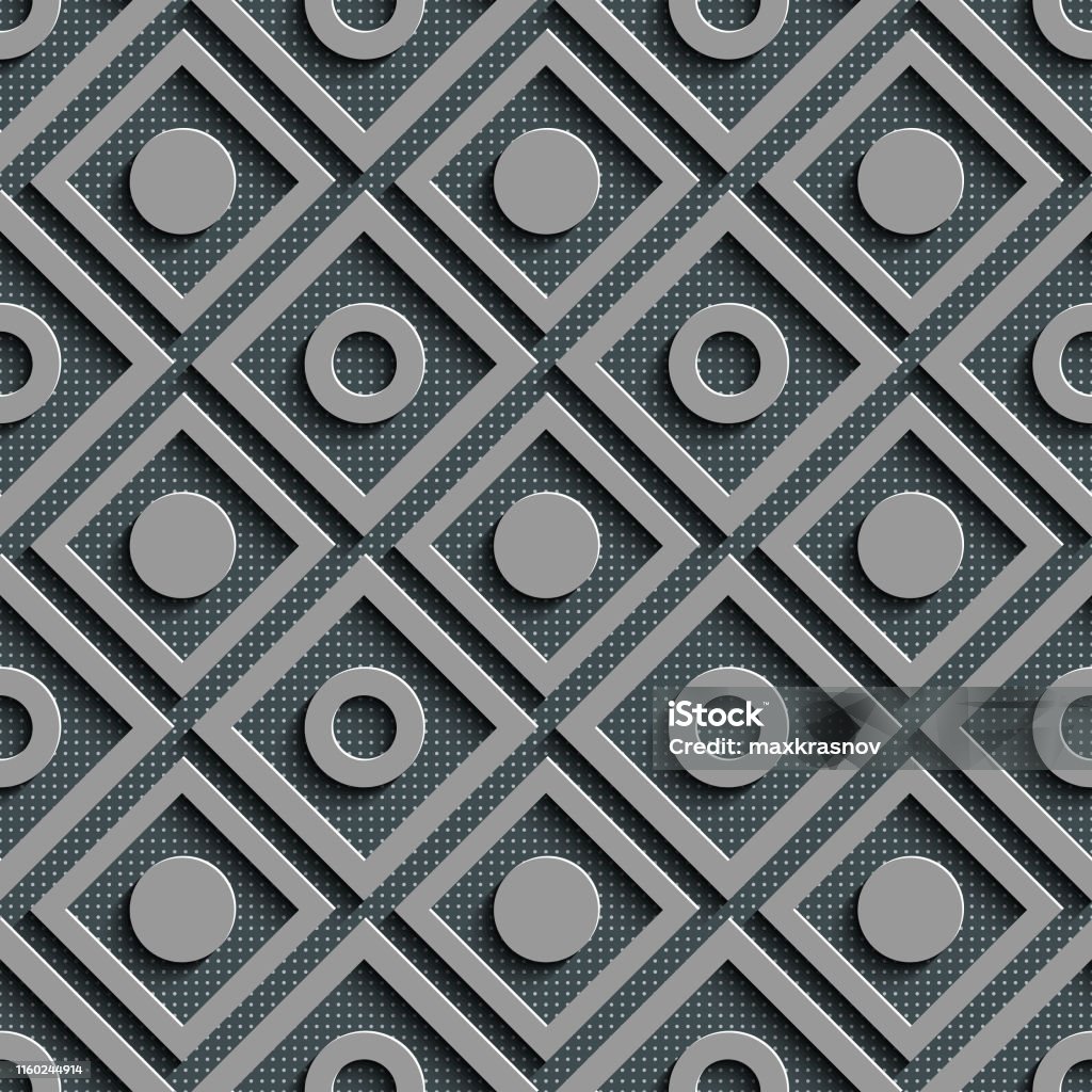 Circle Square Pattern Example Seamless Square And Circle Pattern Stock Illustration - Download Image ...