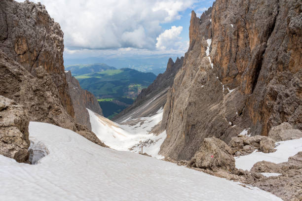 istock Wonderful view from Sassolungo . Dolomites. Italy. 1160248360