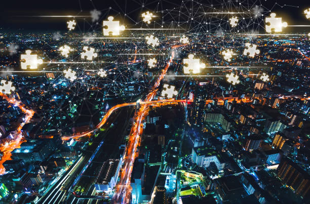 istock Puzzle Pieces with Osaka city, Japan 1160249755