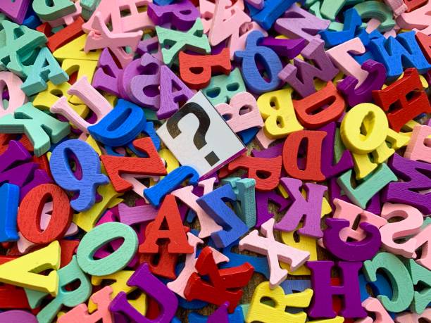 istock Colorful alphabet letters and a question mark 1160249928