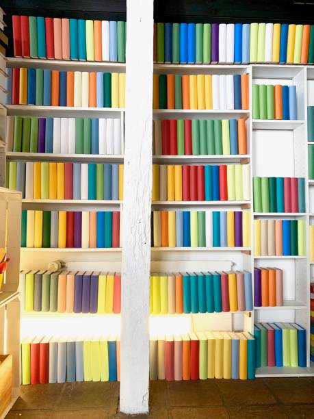 istock Books shelves packed with generic colorful books 1160250713