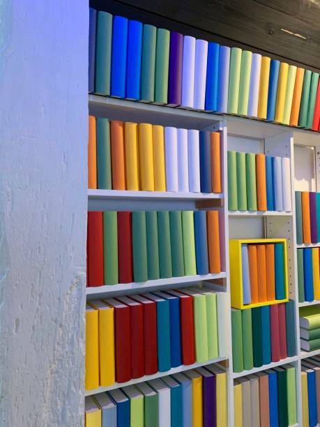 istock Books shelves packed with generic colorful books 1160250810