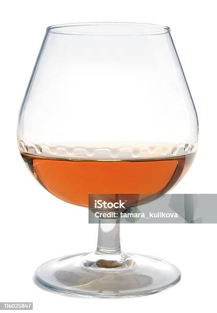 Cognac Isolato Su Bianco - Fotografie stock e altre immagini di Alchol - Alchol, Annusare, Aperitivo