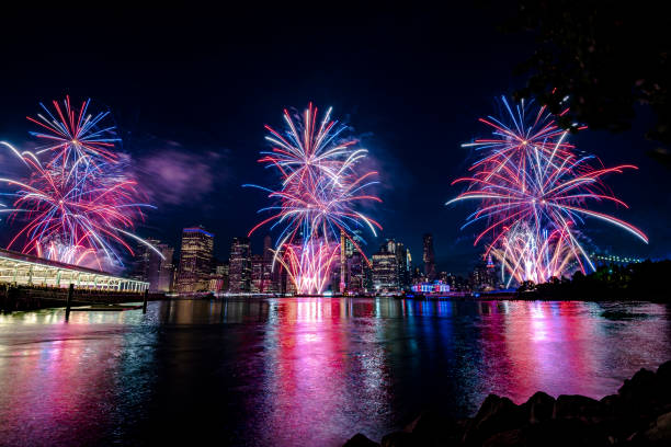istock Fireworks in New York City 1160259687