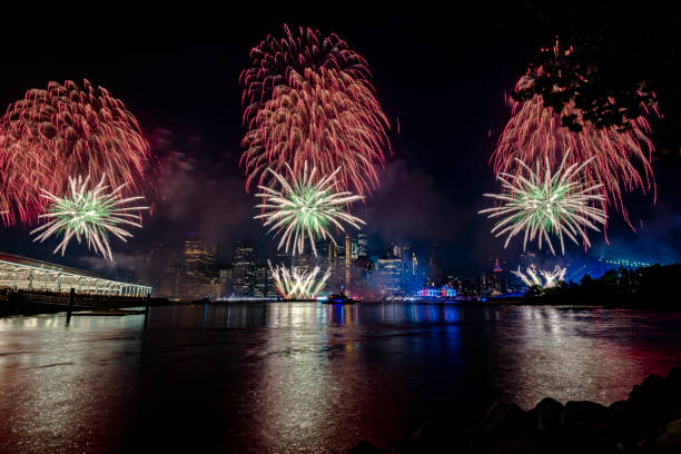 istock Fireworks in New York City 1160259740