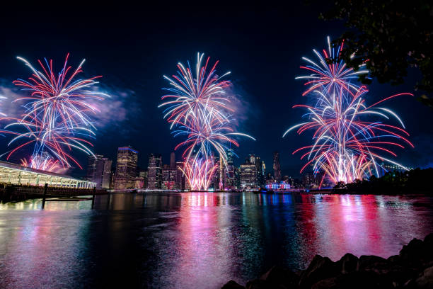 istock Fireworks in New York City 1160259813