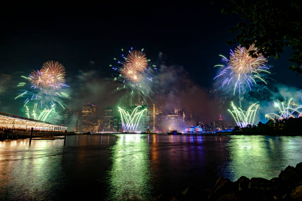 istock Fireworks in New York City 1160259840