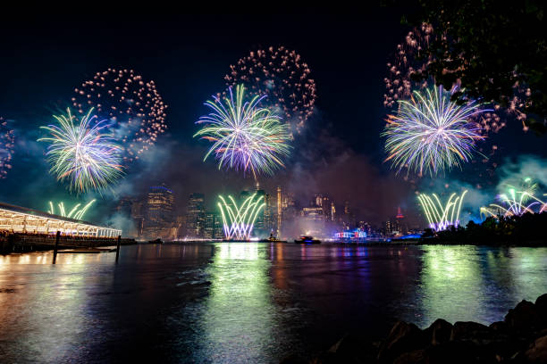 istock Fireworks in New York City 1160259866