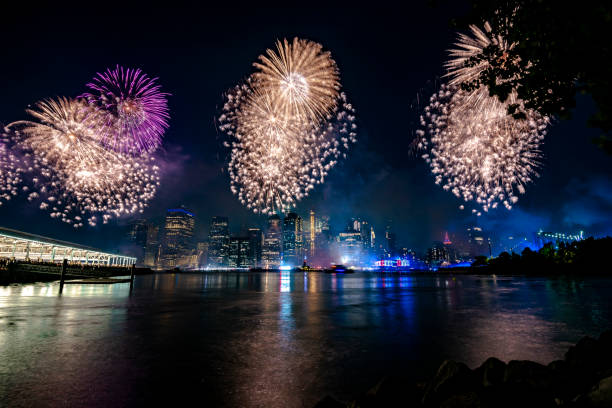 istock Fireworks in New York City 1160260554