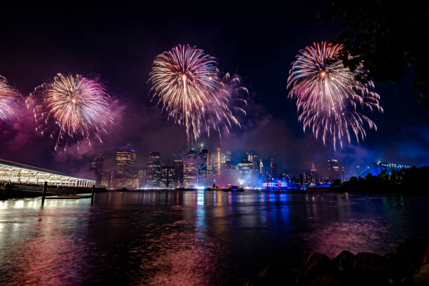 istock Fireworks in New York City 1160260666