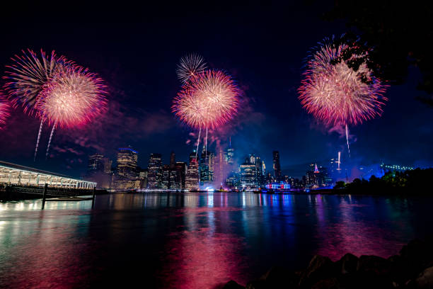 istock Fireworks in New York City 1160261037