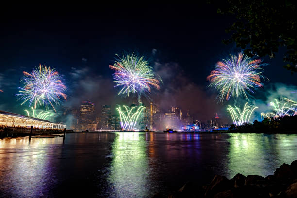 istock Fireworks in New York City 1160261154
