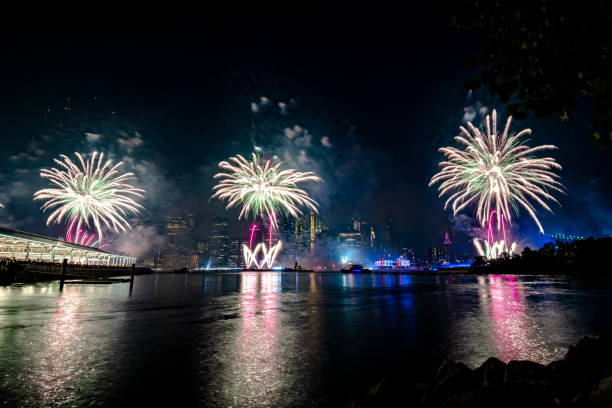 istock Fireworks in New York City 1160261156