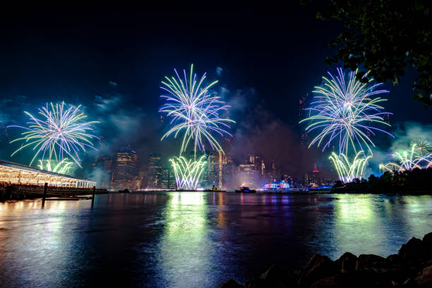 istock Fireworks in New York City 1160261157