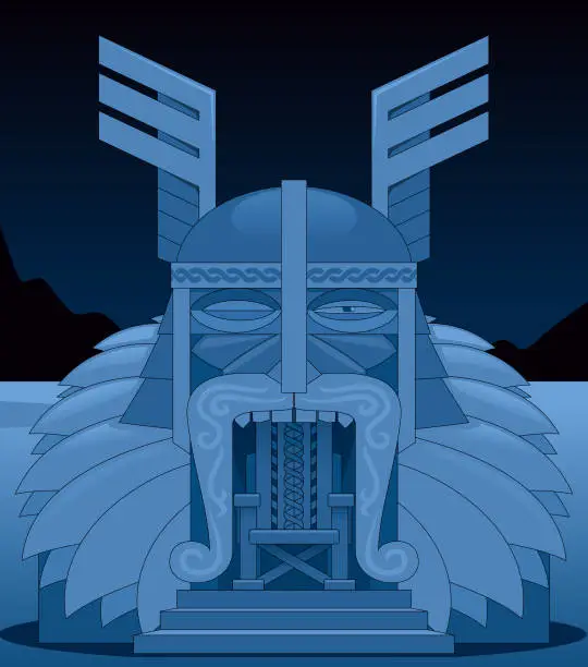 Vector illustration of Throne of Odin