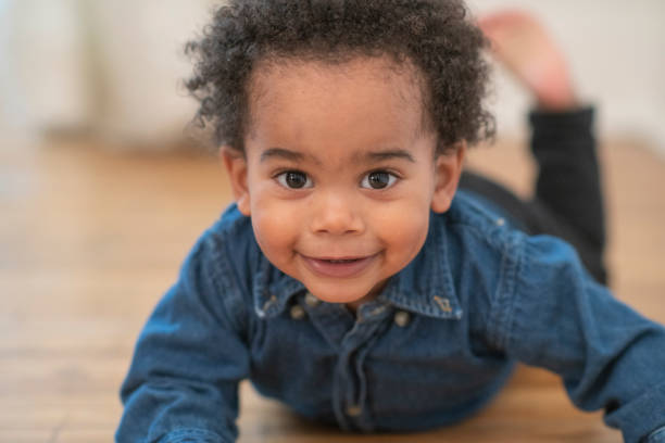 istock Cute little boy looks into the camera 1160262056