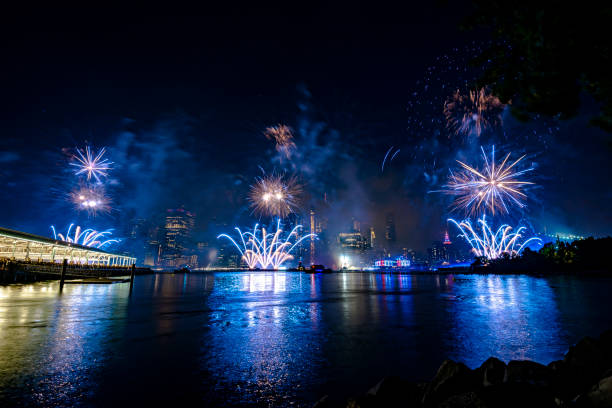 istock Fireworks in New York City 1160262387