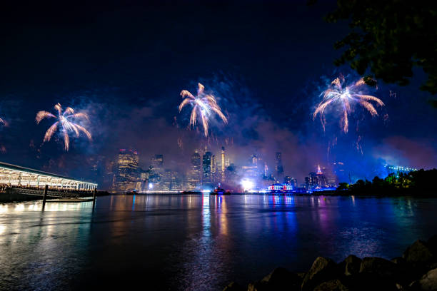 istock Fireworks in New York City 1160263782