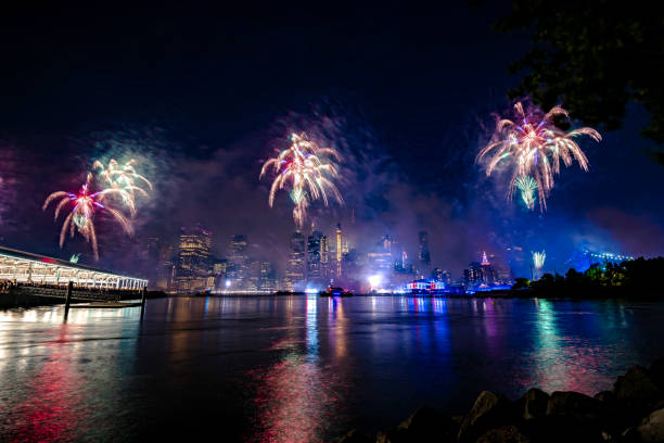 istock Fireworks in New York City 1160263814